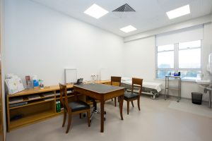 consulting room inside specialist clinics at blackwood hospital