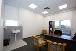 consulting room inside specialist clinics at blackwood hospital